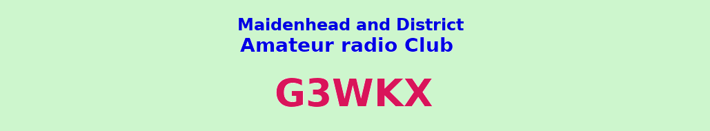 Maidenhead and District Amateur Radio Club banner