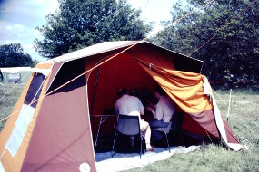 Operating tent at field day